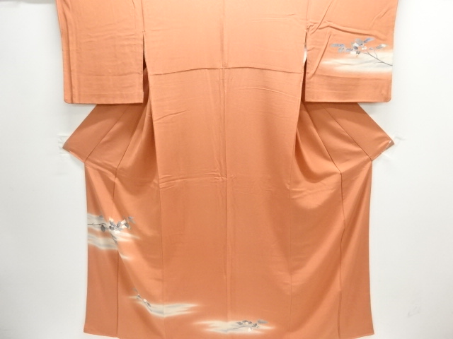 JAPANESE KIMONO / HOMONGI / YUZEN / BRANCH FLOWER